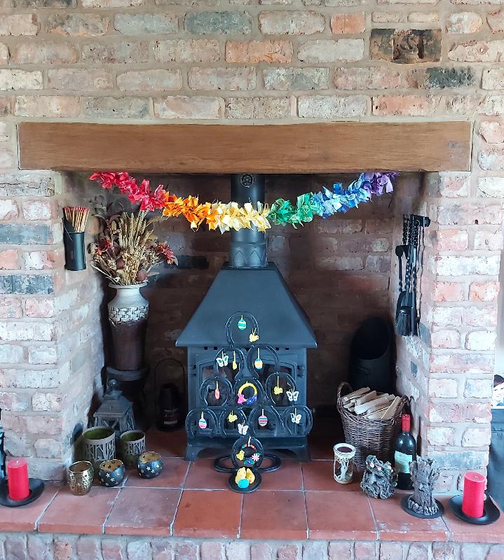 Lovely rainbow garland
