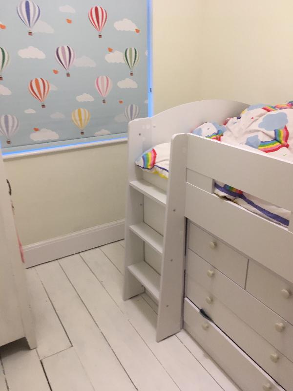 Takes time to construct but great quality and perfect bed for box room.