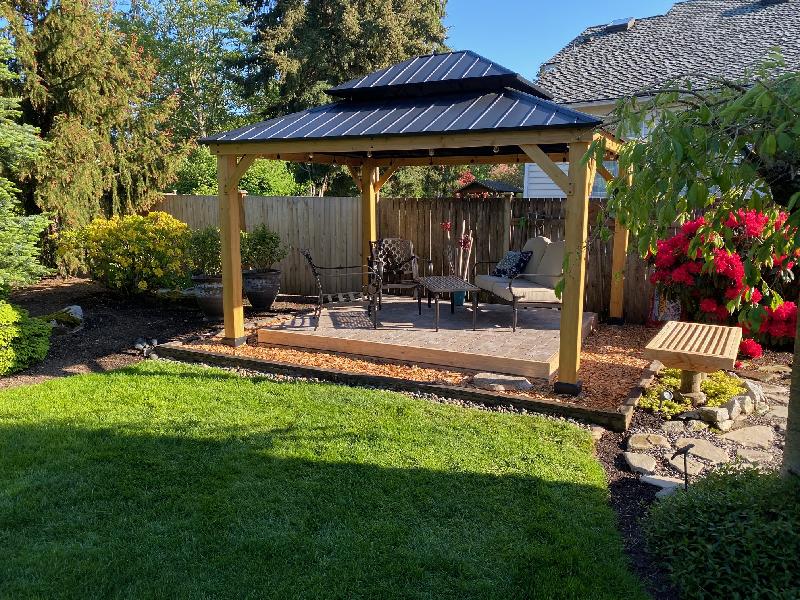 A great solution for under our new gazebo