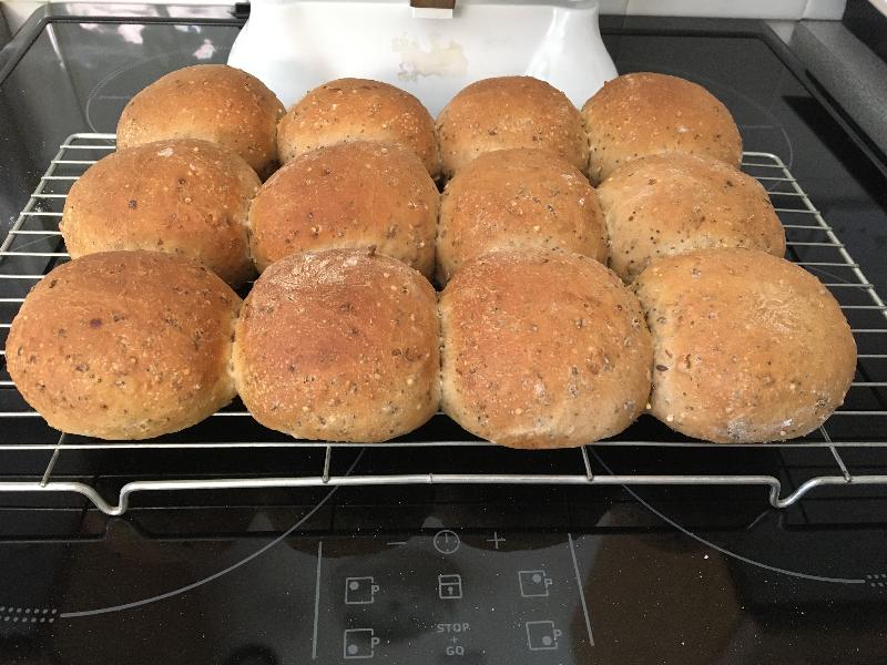 Lovely flour! Made these seeded rolls a few days ago.