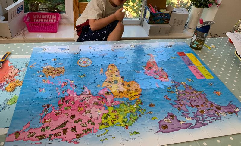 World Map Puzzle & Poster
