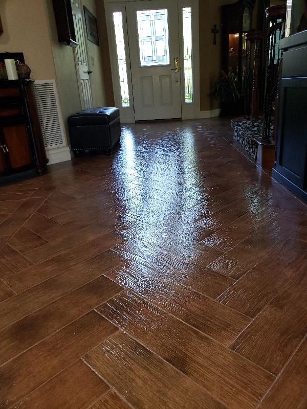 Gloss Ceramic/Porcelain Sealer H/Gloss on my tile floor looks fantastic!!!