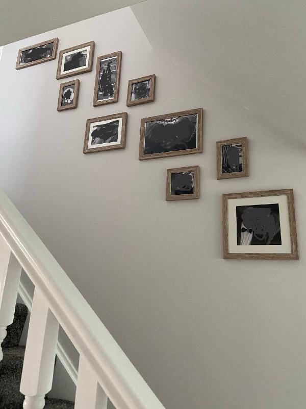 Stair wall frames