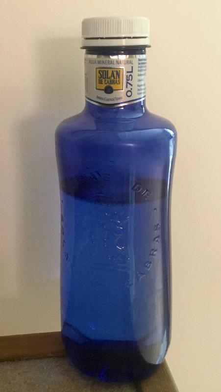 Delighted to find Solan de Cabras mineral water for sale in the UK!