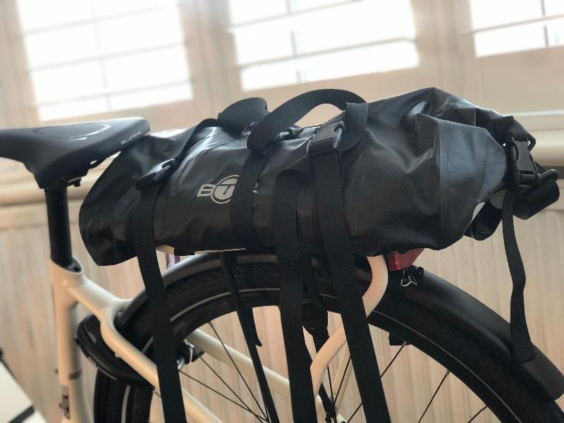 Perfection in a 20L rear rack bicycle bag.