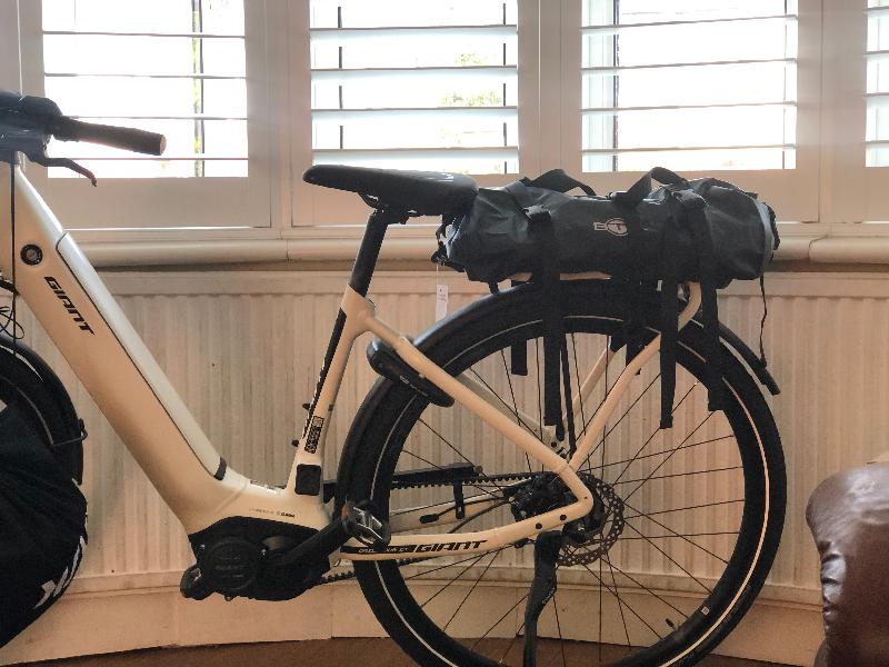 Perfection in a 20L rear rack bicycle bag.