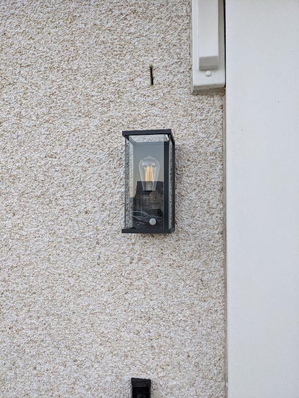 Lucide Claire Half Lantern Outdoor Wall Light with PIR Sensor - Anthracite