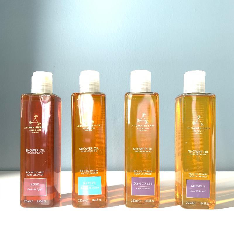 Shower oil is a perfect blend of luxury and express in a bathing product