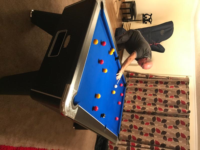 Pleased with the delivery and setting the pool table up!