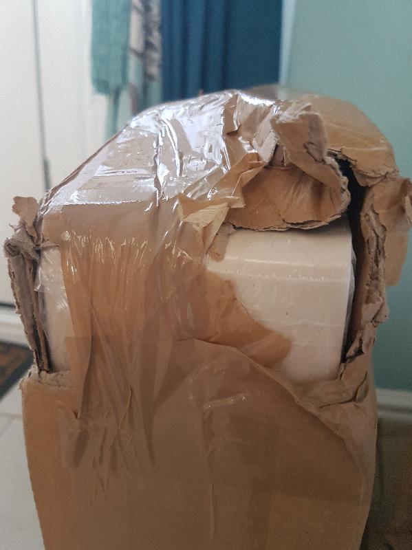 Damaged packaging, bad customer service and company ethics.