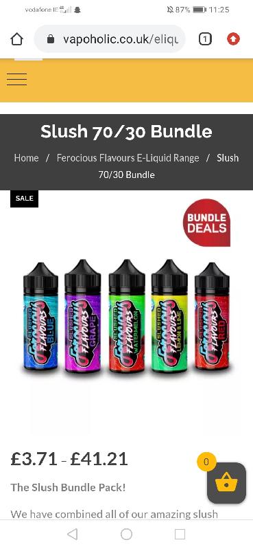 So basically I made an order of 9 flavours to be 0mg100ml but 5wereonly10ml