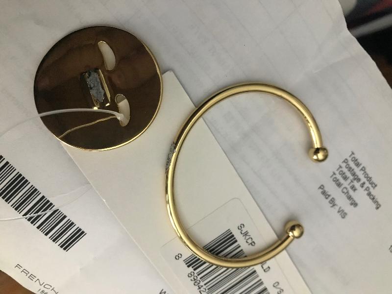 The bangle is damaged