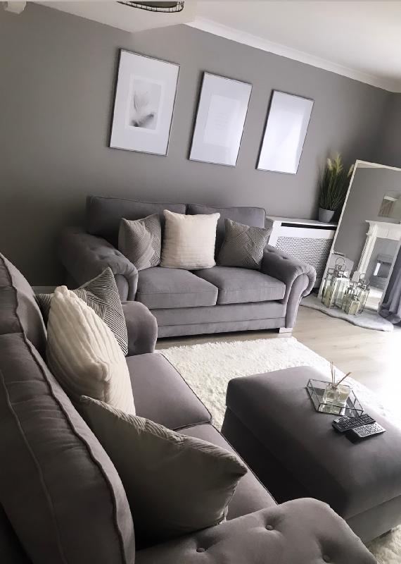 2+3 seat sofa and foot stool