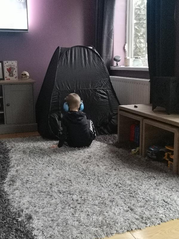 Mini Pop Up Blackout Sensory Den