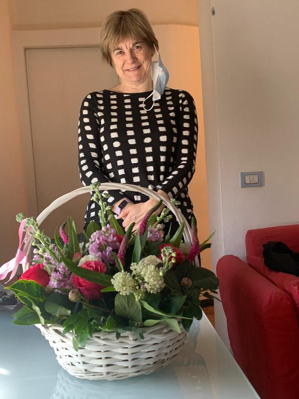 Beautiful flowers, delicious chocolates