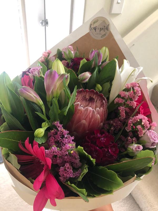 Beautiful bouquet from across the pond.