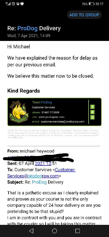 BAD CUSTOMER SERVICE