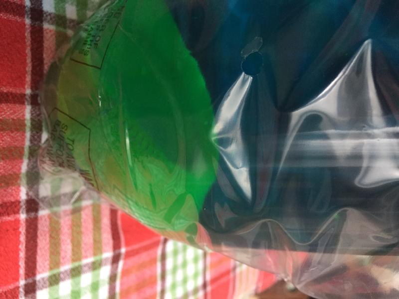 Bouteille Astro avec ressort à l'envers et de travers