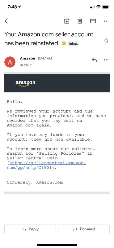 second time my account is unblocked