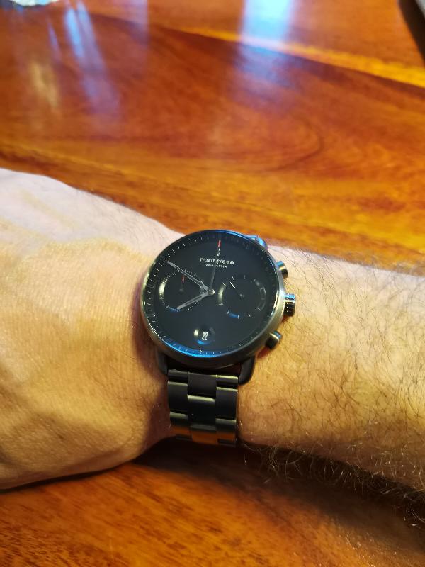 Pioneer | Schwarzes Ziffernblatt - 3-Link Armband