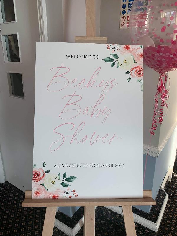 Baby Shower Welcome Board