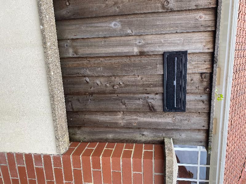 Speedy delivery and a quality item. Looks great in the fence.