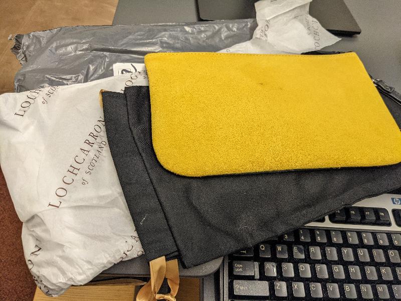Stain on clutch upon arrival!