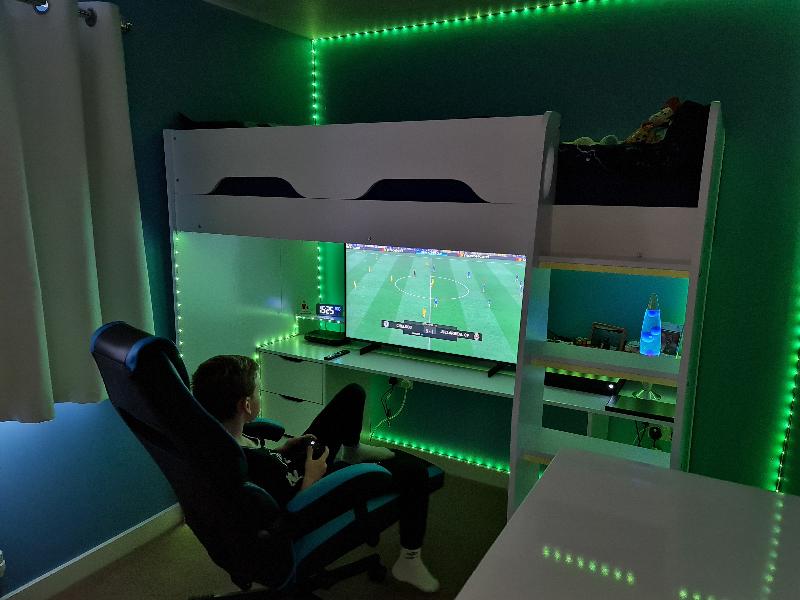 Amazing gaming bed. Space saver, sturdy build. Strongly recommended