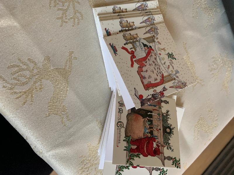 Beautiful Christmas paper and cards,lovely quality,Victorian theme thankyou