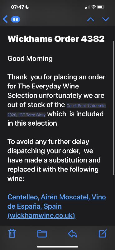 poor wine selection and missed my son’s birthday by 4 days..
