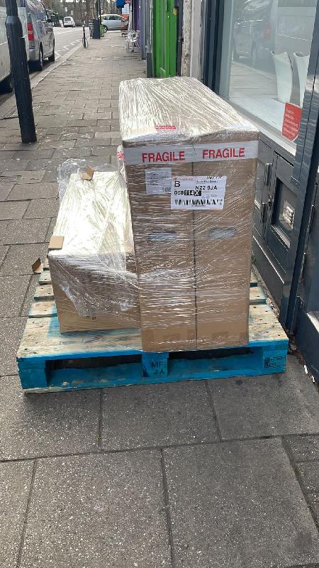 My delivery was left in the middle of the road!!!