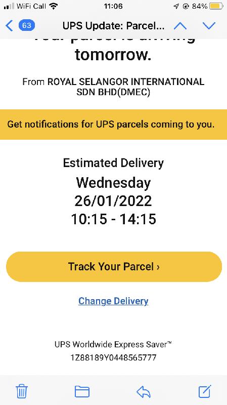 Not received the item