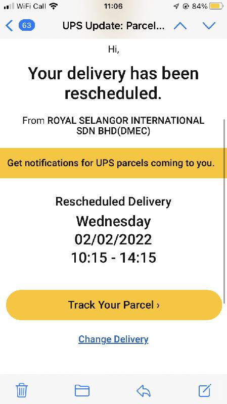 Not received the item