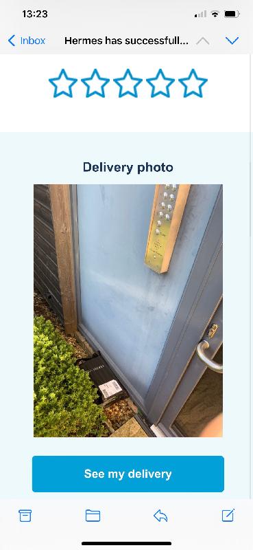 I not received parcel .