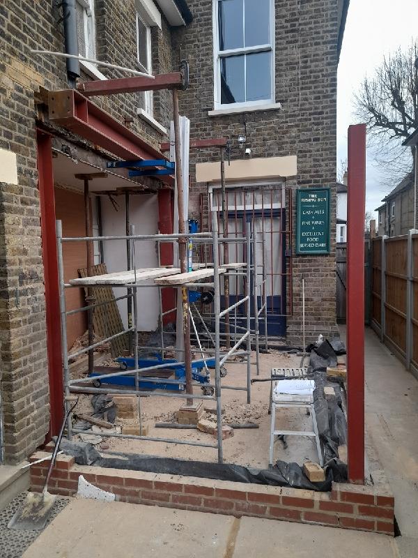 The Genie lift did the job, one guy put up a main supporting RSJ with ease.