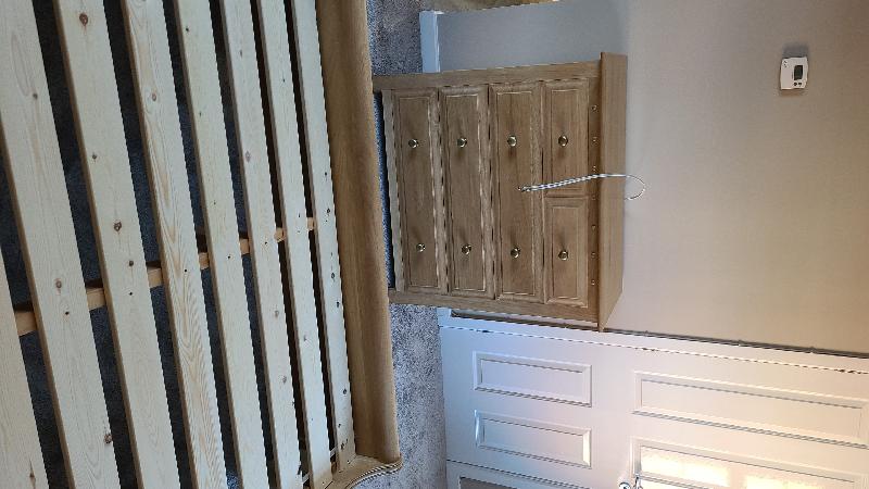 Furniture excellent solid oak, details given how to look after product