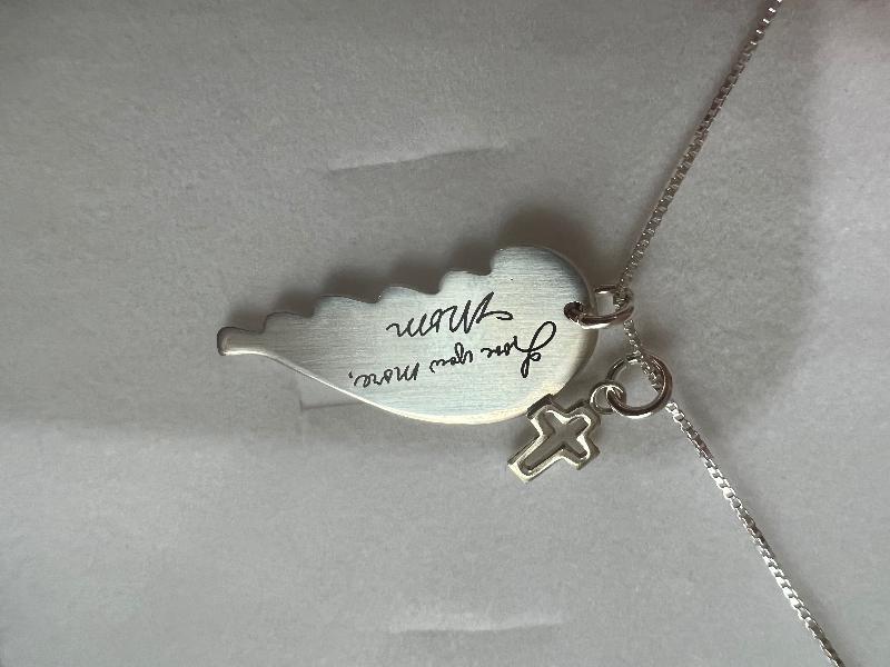 This was the forth handwriting necklace I have purchased. Beth is awesome.