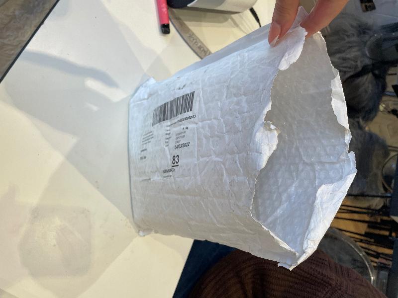 Package open when received with missing items
