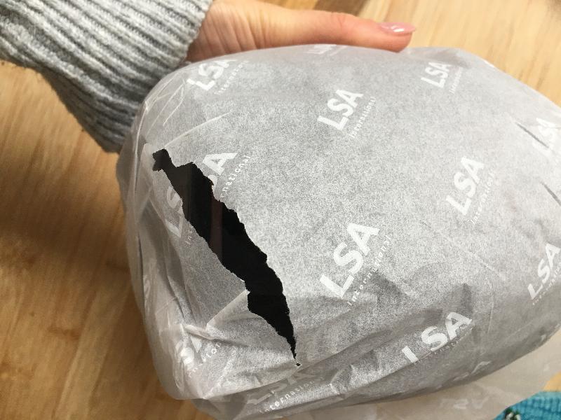 Damaged pre-used packaging - poor after service