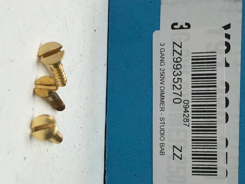Pity about cheap screws