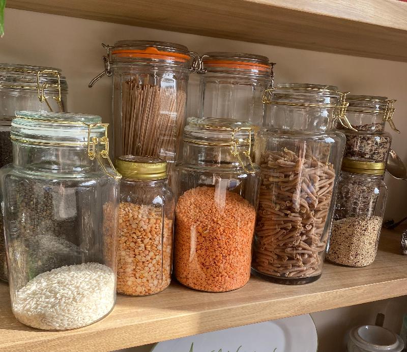 So pleased with my glass jars.