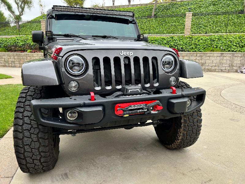 Maximus-3 JK Hard Rock X/10A/75th Winch Hook Anchor - Red, Centered