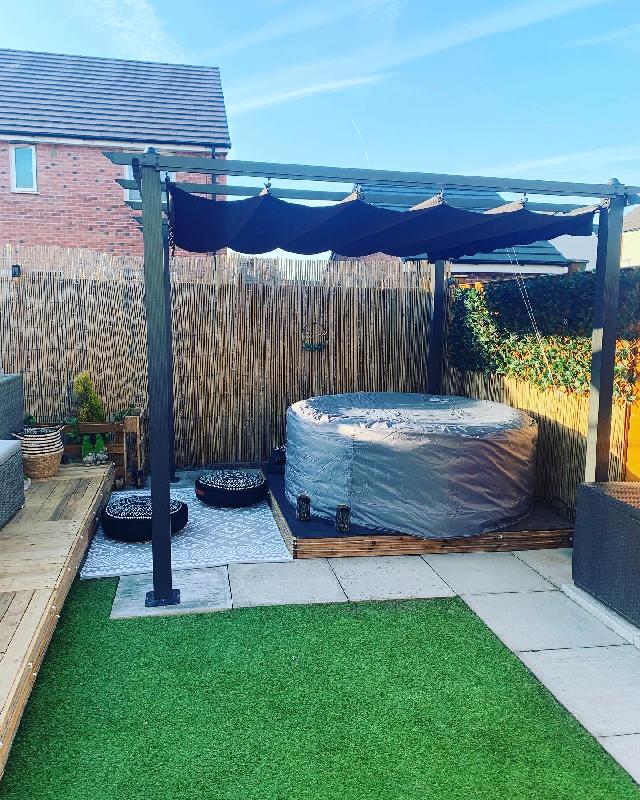Premium Garden Gazebo 3x3m Aluminium by Croft with a Charcoal Canopy