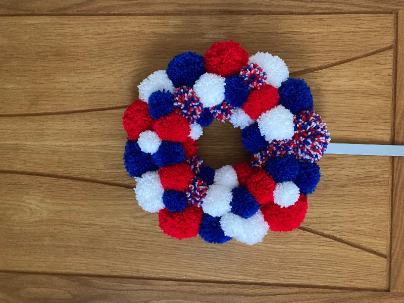 Perfect for making my Jubilee pom pom wreath.