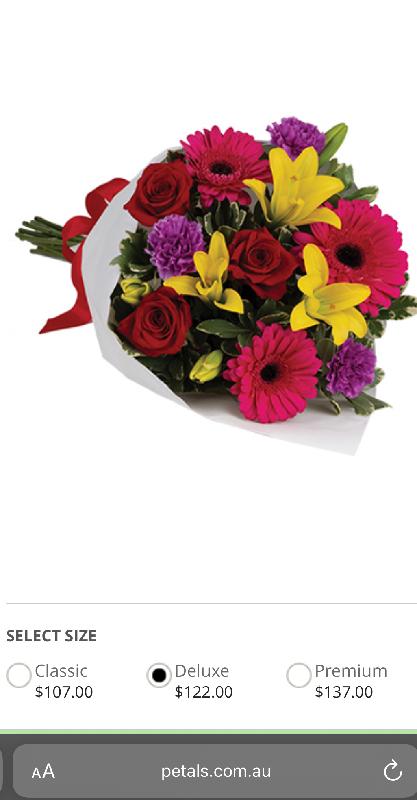 Substandard quality bouquet ruins my anniversary