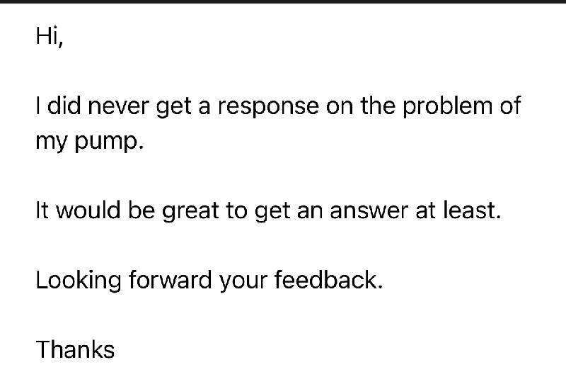 If there is a problem they do not answer