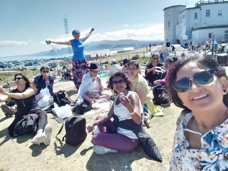Lucky to have Very jolly crowd and Beautiful weather.