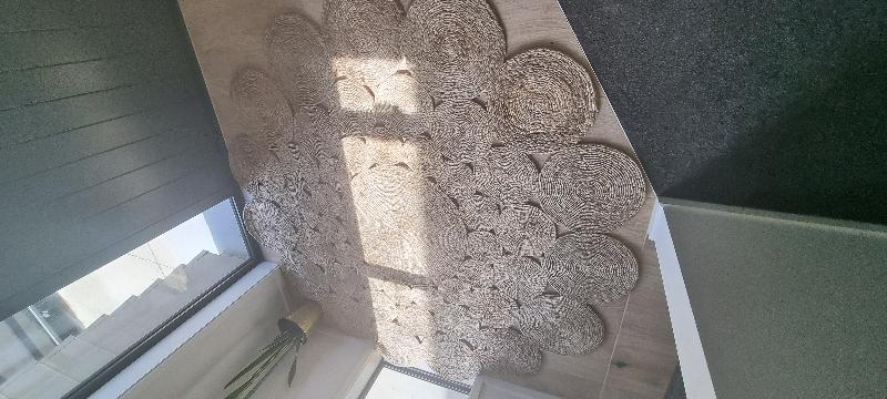 Nice big size rug. It is beautiful. It's heavy to lift while cleaning.