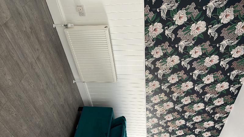 Delivery was fast and the wallpaper is fabulous. Great price too.