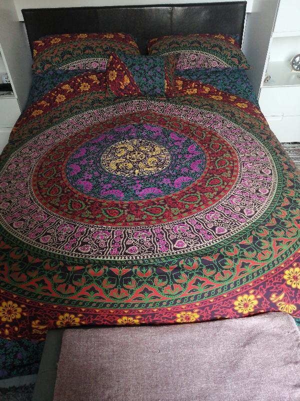 This bedding is beautiful. I love the design.